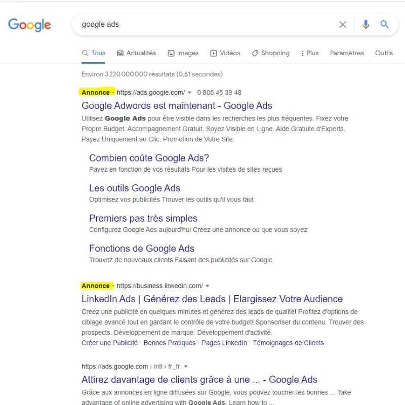 Performance Marketing (SPO) - Campagnes Publicitaires Google Ads